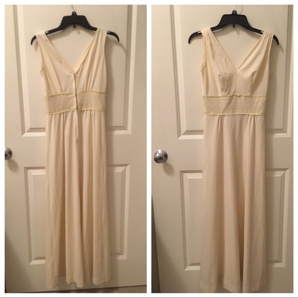 Pastel Yellow Long Evening Maxi Dress